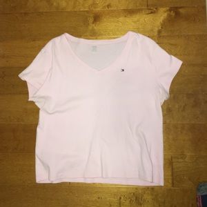 Tommy Hilfiger Pink V-Neck